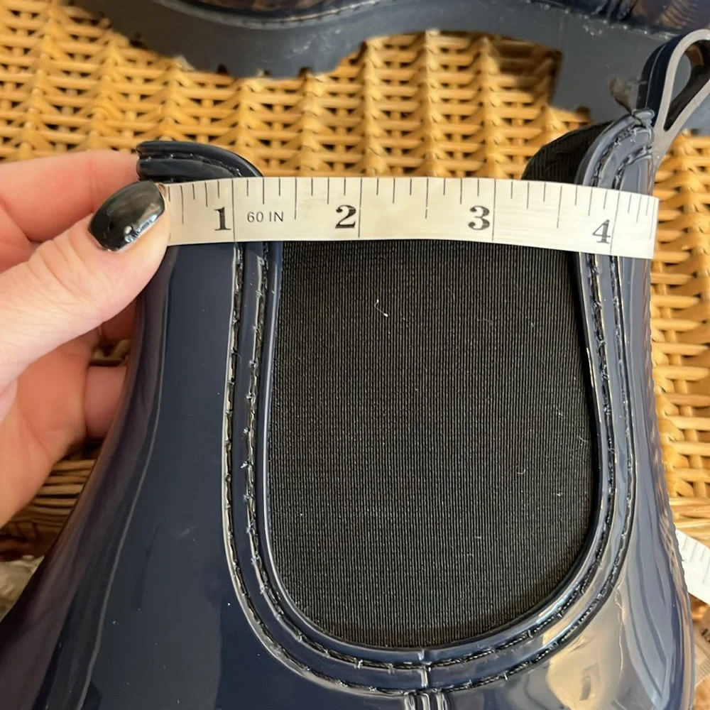 JEFFREY CAMPBELL Chelsea rain boots in navy blue